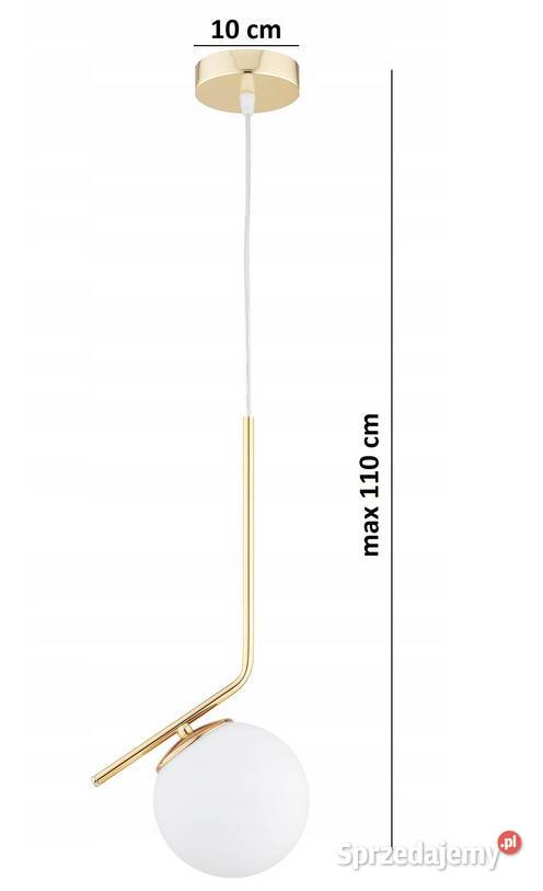 Lampa Plafon Żyrandol GLAMOUR Biała Złota Gold podlaskie Choroszcz