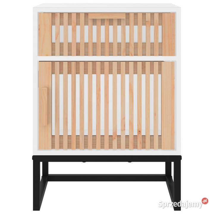 Szafka nocna biała 40x30x555 materiał Warszawa