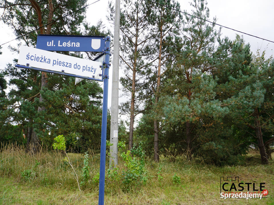Działka Leśnej w Sztutowie 2 do plaży narożna Sztutowo