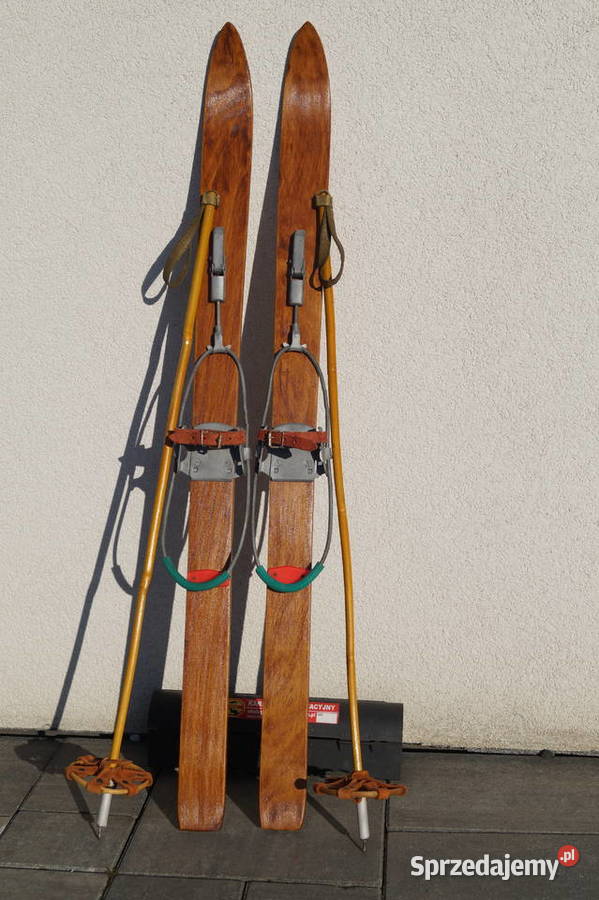 Stare narty dziecięce 100 kijki Pruchnik