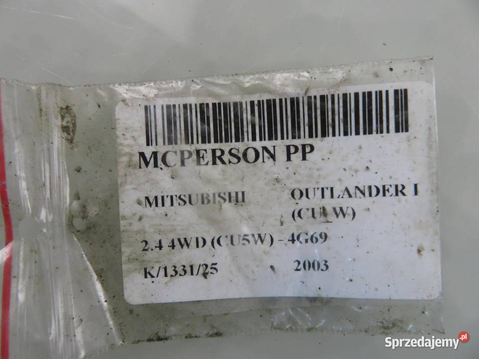 MCPERSON PRAWY PRZEDNI MITSUBISHI OUTLANDER I Motoryzacja małopolskie sprzedam