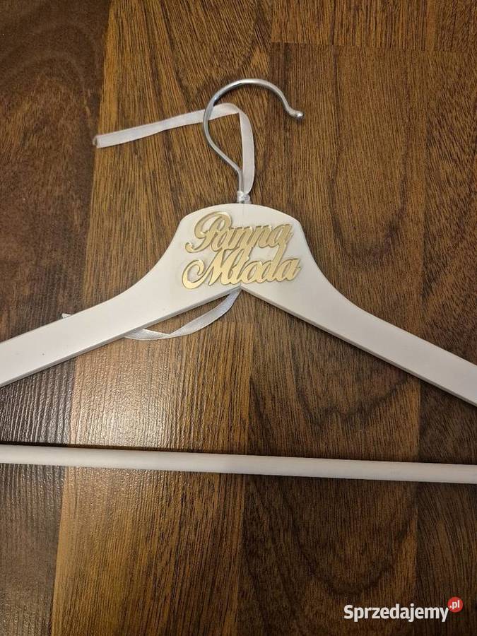 serdecznie sprzedam wieszak Panna Młoda biały małopolskie sprzedam