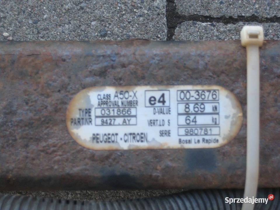 citroen berlingo iii 0812r hak holowniczy Rakoniewice