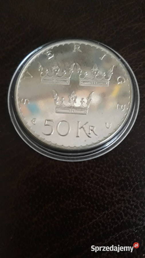 50 Koron 1975 Szwecja mennicza srebro wielkopolskie Konin sprzedam