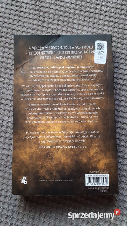 Pogrom w przyszły wtorek Marcin Wroński Kraków