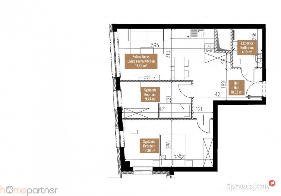 sprzedaży mieszkania 5722m2 3 pokojowe Wrocław