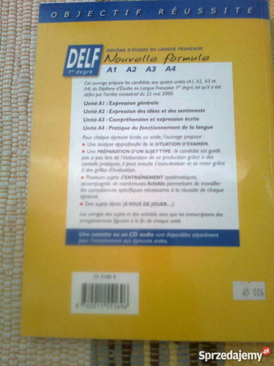 DELF Nouvelle Formule A1 A2 A3 A4 egzaminy i certyfikaty Warszawa