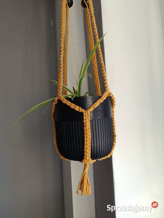 Kwietnik wiszący na jedną roślinę makrama Gorzyce sprzedam