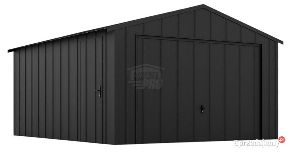 Garaż blaszany 4x5m brama uchylna drzwi blacha Bełchatów