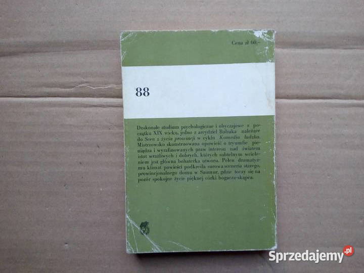 Eugenia Grandet Honoriusz Balzac Sokółka sprzedam