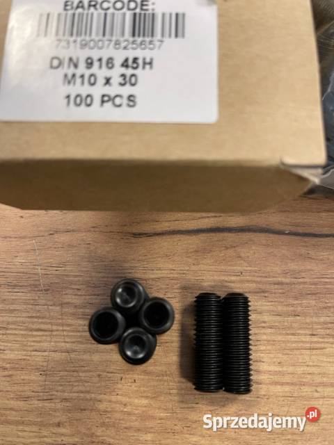 M10x30 Śruba Wkręt dociskowy DIN 916 kl 45 Rydułtowy