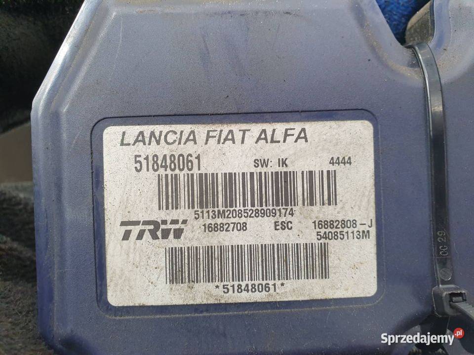 POMPA ABS HAMULCOWA LANCIA DELTA III 51848061 kujawsko-pomorskie Lipno