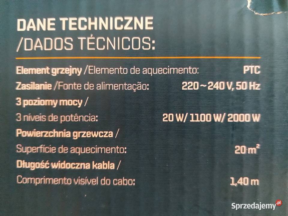 NAJTANIEJ Nagrzewnica Elektryczna 2000W PTC Zabrze