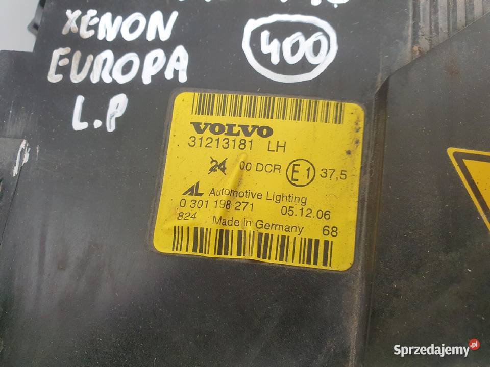 LAMPA LEWA Volvo S40 V50 XENON PRZEDNIA lewy Oświetlenie Chełm sprzedam