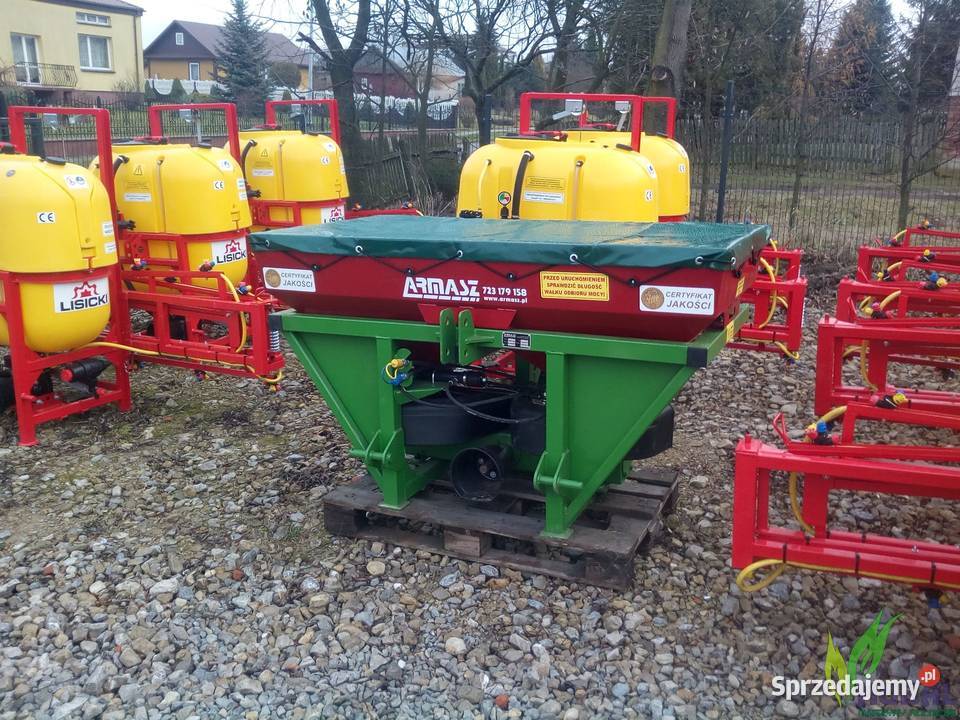 Rozsiewacz nawozu dwutarczowy ARMASZ 600L nieuszkodzony Barchaczów