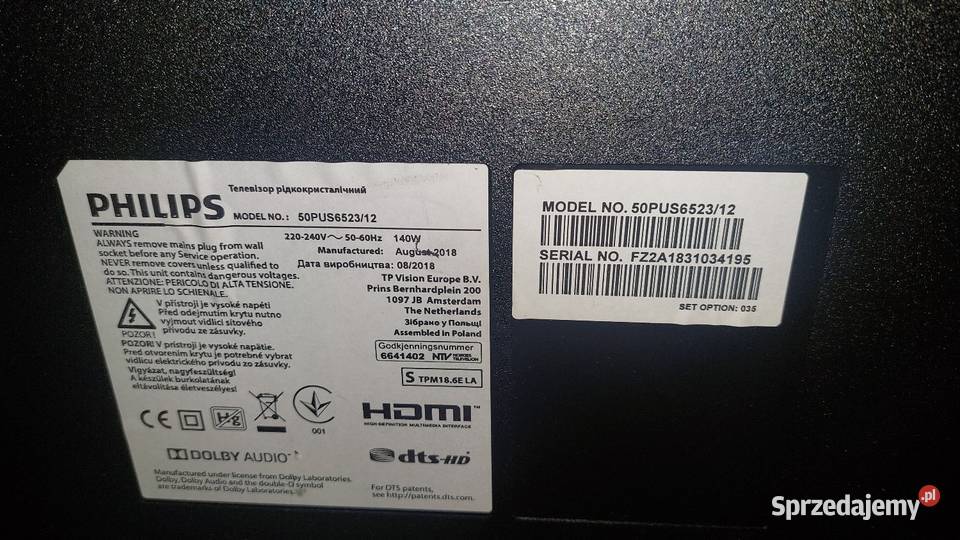 Telewizor Philips 50 smart tv Poznań