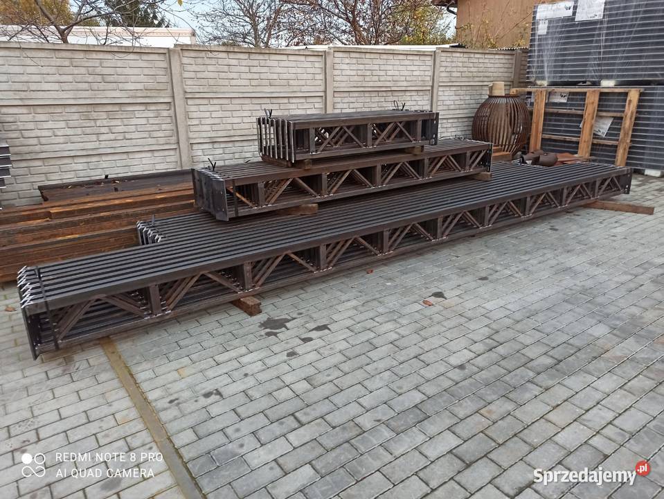 Konstrukcja Stalowa Dwuspadowa 8m x 12m Wiata Magazynowanie Rawa Mazowiecka sprzedam