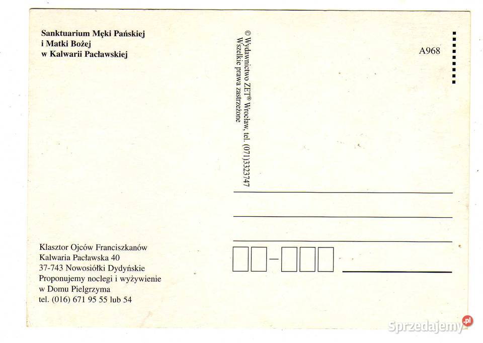KALWARIA PACŁAWSKA SANKTUARIUM MĘKI PAŃSKIEJ I świętokrzyskie Krynki sprzedam