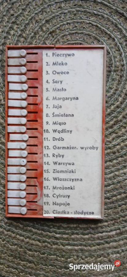 Lista zakupów VINTAGE Z PRL sprzedam