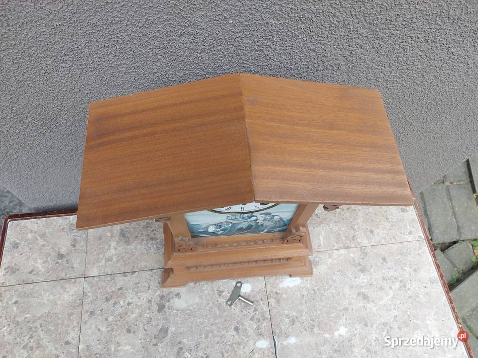 Zegar stołowy kapliczka sprawny FHS Hermle 1983r Tczew