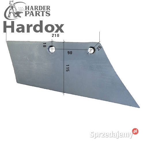 Lemiesz przedpłużka HARDOX 15002002P części do podlaskie Suwałki sprzedam