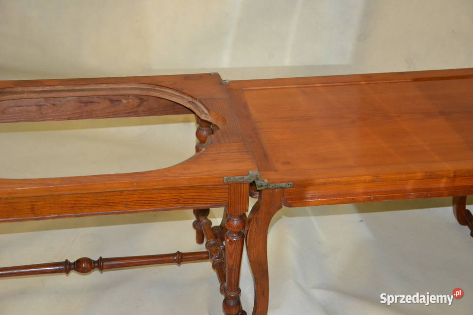 Bidet stołek z odkładaną pokrywą orzechowy lata Warszawa