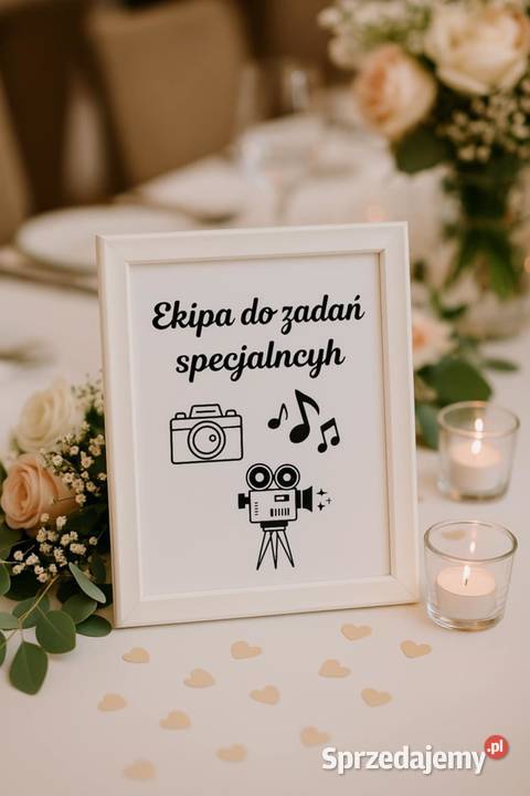 Tabliczka na Wesele Ekipa do zadań specjalnych Strzyżów sprzedam
