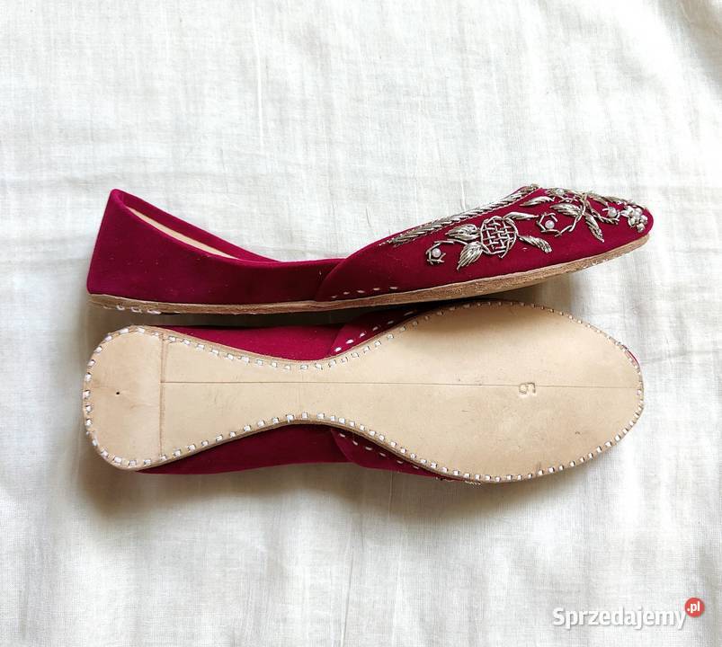 Indyjskie buty baleriny khussa 37 38 zdobione Szczecin