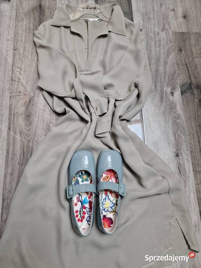 Sukienka Koszulowa Khaki Pistacja uni Xs S M L Żywiec