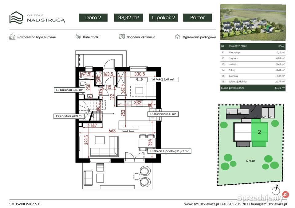 Dom w zabudowie bliźniaczej na Osiedlu Strugą pustak Modliszewo