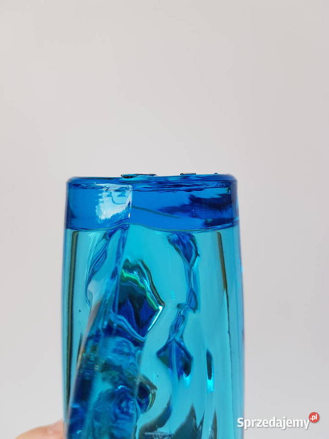 Wazon wazonik NYGUS Ząbkowice kolorowe szkło PRL Porcelana i szkło