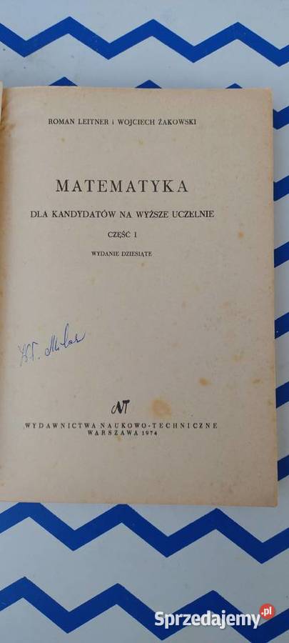 Matematyka R Leitner W Żakowski