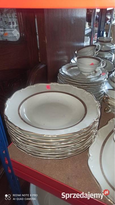 Filiżanka z talerzykiem deserowym Karskrona Porcelana i szkło Gdańsk