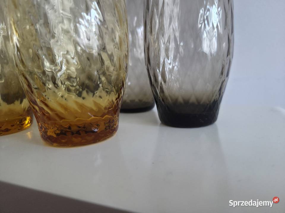 Szklanki PRL vintage Poznań