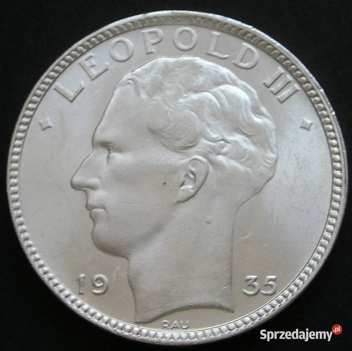 Belgia 20 franków 1935 Leopold III srebro stan sprzedam