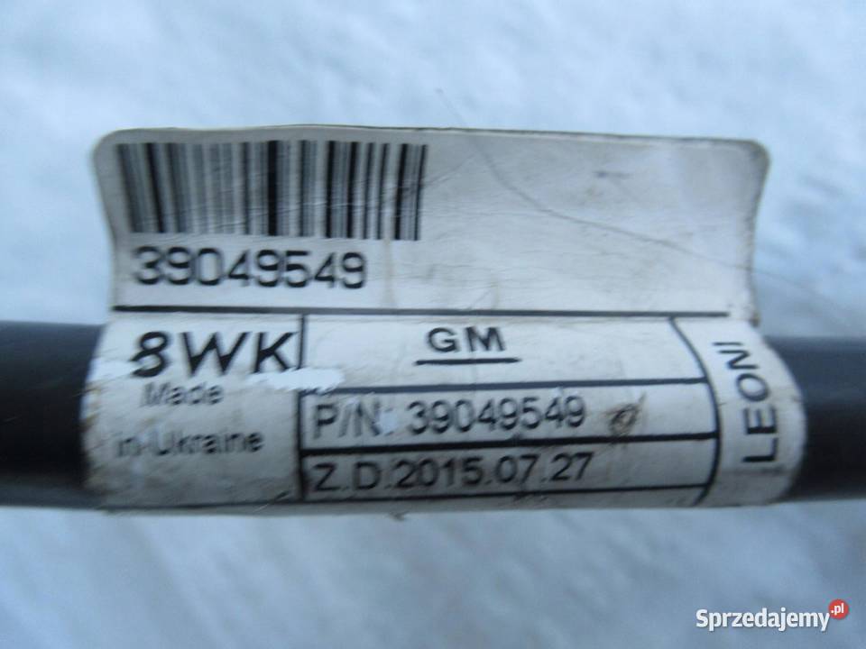 Klema minusowa czujnik Opel Astra K V 39049549