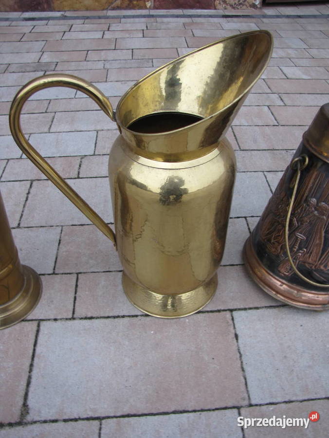 Ozdobne dzbany wazony miedż mosiądz antyki świętokrzyskie Rzepin Drugi sprzedam