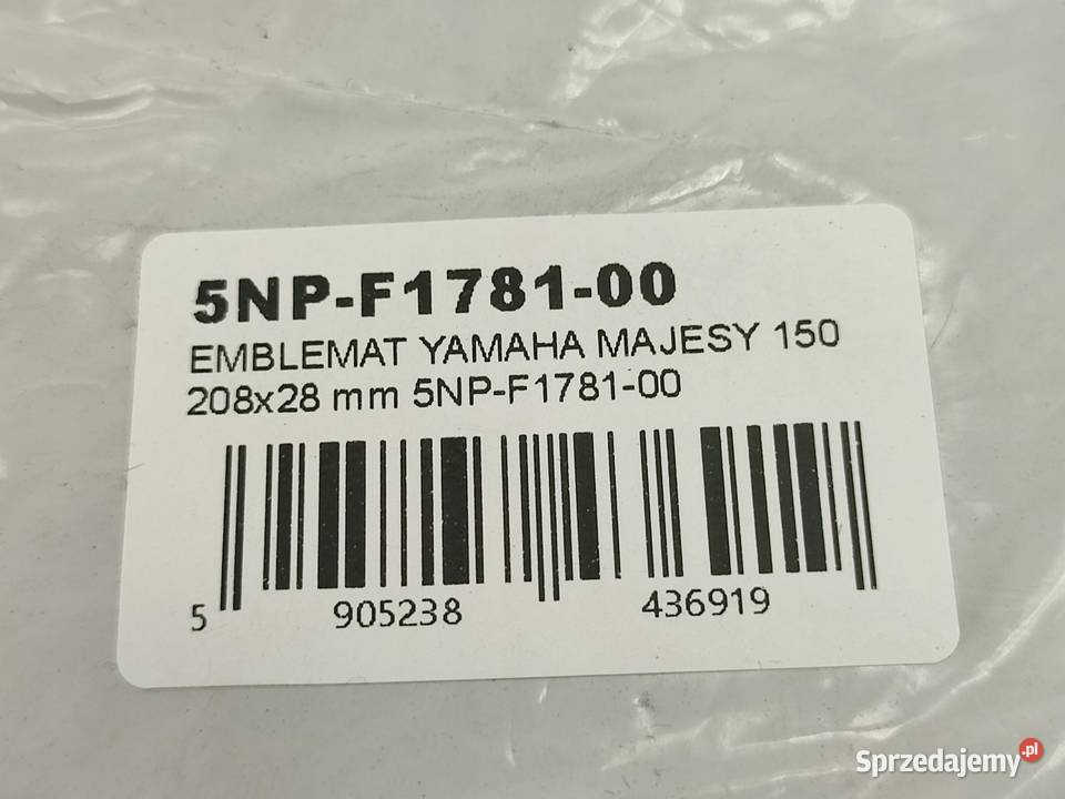 NAKLEJKA EMBLEMAT NA LEWY BOCZEK YAMAHA YP150D