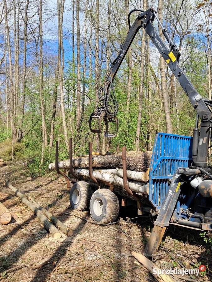 Przyczepa Leśna vreten 8 tonowa hds nieuszkodzony Nowy Staw