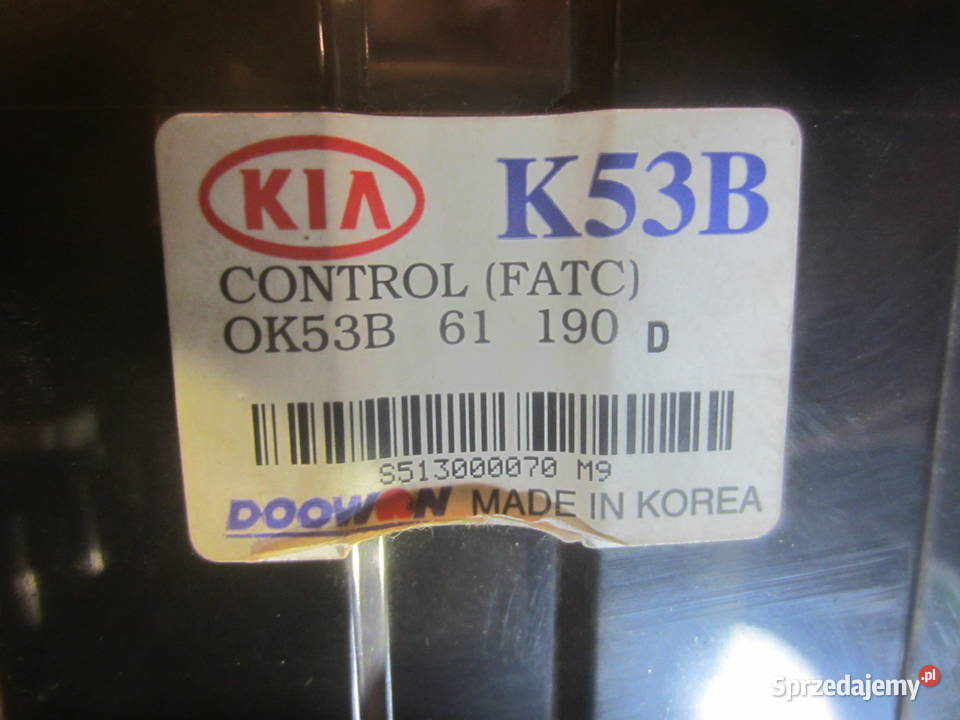 kia carnival panel klimatyzacji nawiewy