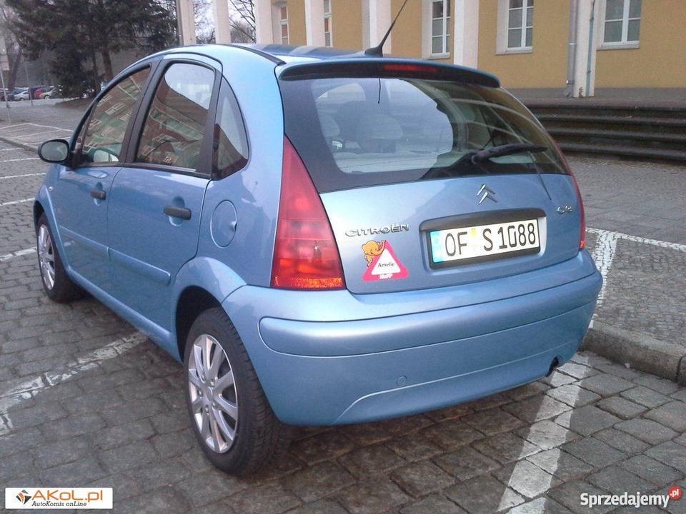 Citroen C3 niebieski elektryczne lusterka Samochody osobowe Piła