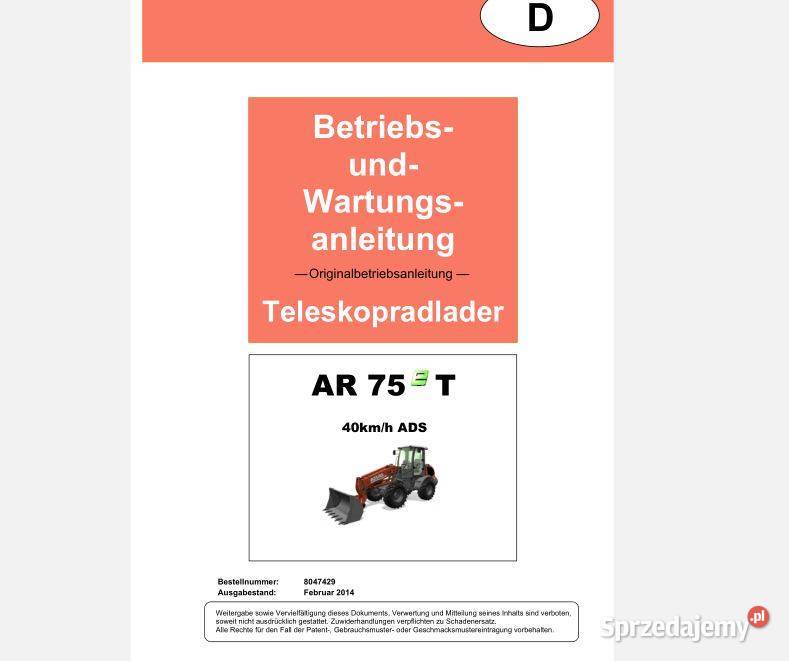 ATLAS AR85e AR75ET AR30 AR75e instrukcja obsługi Poradniki, albumy i reportaże Kielce