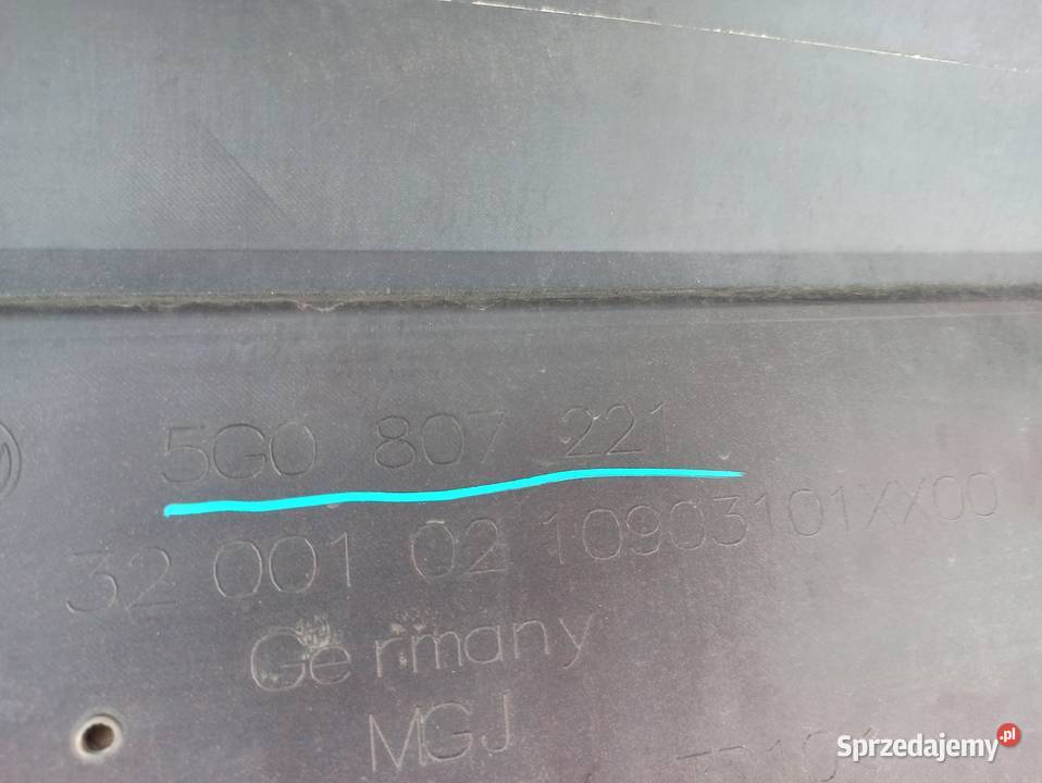 VW GOLF VII ZDERZAK PRZÓD PRZEDNI PDC SPRYSKI Bieleń sprzedam