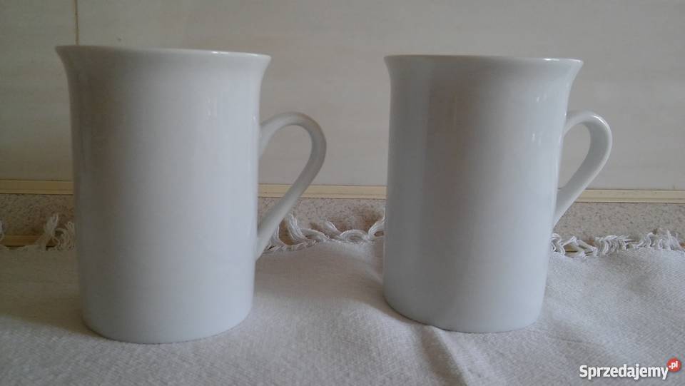 dwa kubeczki białe kubki kawa Ceramika i szkło Ceramika i szkło Gdańsk