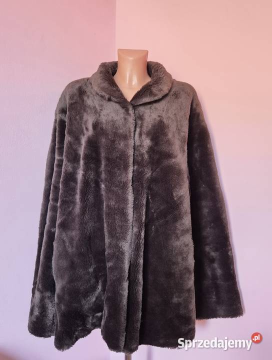 Futro sztuczne damskie oversize vintage Brzesko