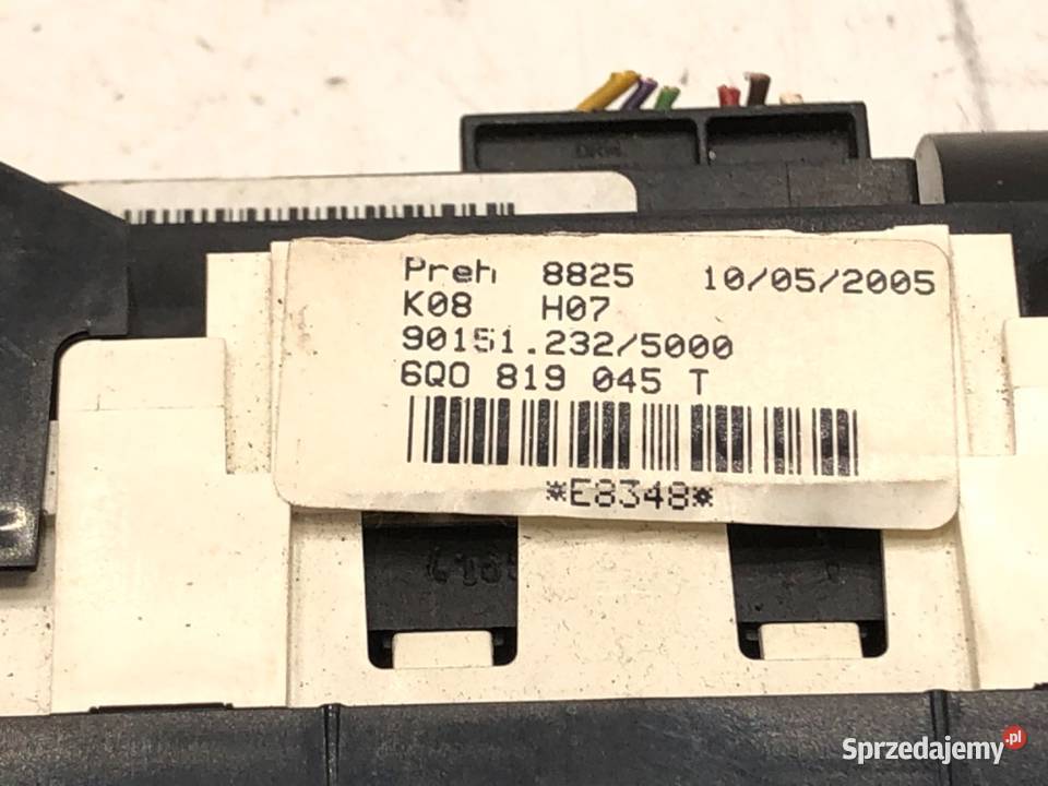 PANEL STEROWANIA NAWIEWU VW FOX 6Q0819045T osobowe sprzedam