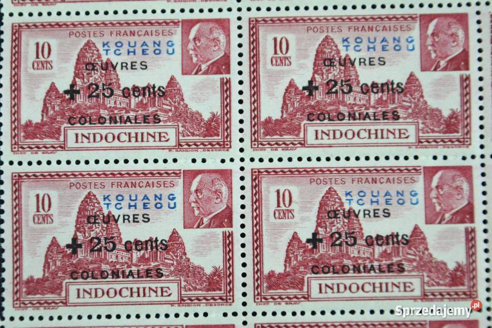 Znaczek kolonialny Indochiny Francuskie Angkor Bronisze sprzedam