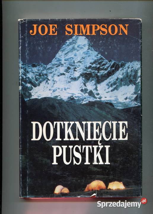 Dotknięcie pustki Joe Simpson twarda z obwolutą