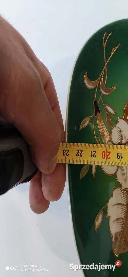 Porcelanowy półmisek Wallendorf Goldrelief lata śląskie