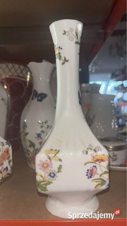 Wazon z motylami Porcelana Aynsley Cottage Gdańsk